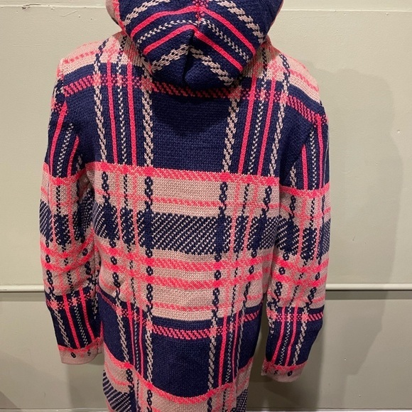 LCR coat hoody 7/8 plaid button from modern fit - Picture 2 of 4